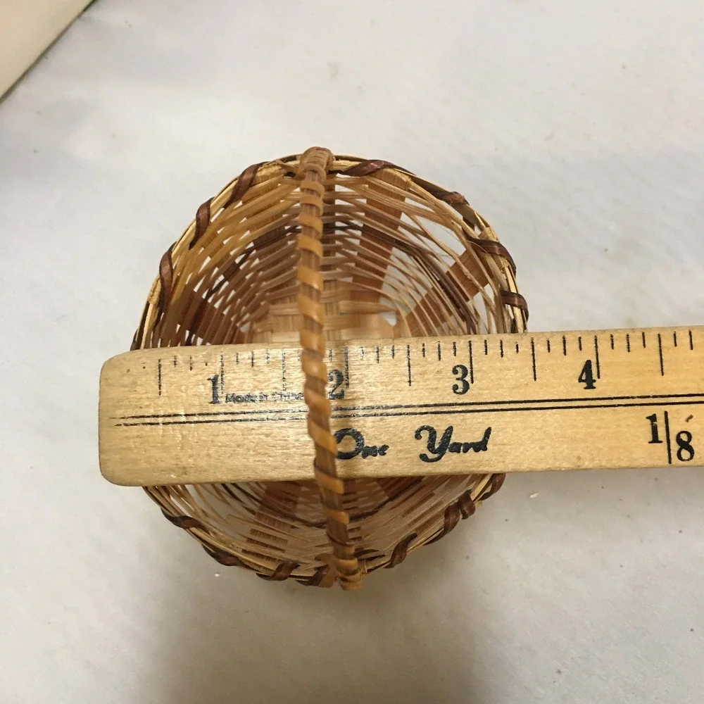 Miniature Woven Basket Unisex OS Tan Philippines Boho Decor Cottagecore